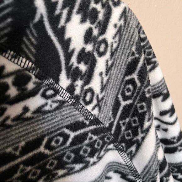 Eddie Bauer Black/White Ultrasoft Mock Neck Quarter Zip Pullover Top Size XXL - Picture 6 of 10